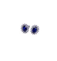 Orecchini Stocco Gioielli Donna in Oro bianco Zircone ORS 7 - ORS 7